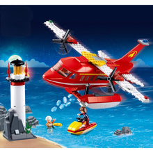 Load image into Gallery viewer, 348PCS MOC City Rescue Fire Airplane Aircraft Figure Scene Model Toy Building Block Brick Gift Kids DIY Compatible Lego