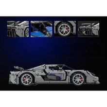 Load image into Gallery viewer, 4400PCS MOC Technic Speed Static Large Grey Regera Super Racing Sports Car Model Toy Building Block Brick Gift Kids DIY Set New 1:8 Compatible Lego