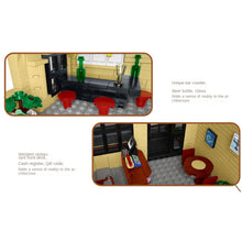 Load image into Gallery viewer, 1489PCS MOC City Street Restaurant Model Toy Building Block Brick Gift Kids DIY Light Set New Compatible Lego