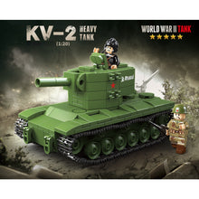 Load image into Gallery viewer, 472PCS Military WW2 KV-2 Heavy Battle Tank Figure Model Toy Building Block Brick Gift Kids DIY Set New 1:20