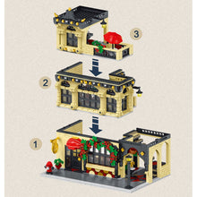 Load image into Gallery viewer, 1489PCS MOC City Street Restaurant Model Toy Building Block Brick Gift Kids DIY Light Set New Compatible Lego