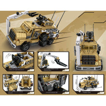 Load image into Gallery viewer, 620PCS Military WW2 Cougar Armoured Vehicle Truck 6x6 Figure Model Toy Building Block Brick Gift Kids DIY Set New Compatible Lego
