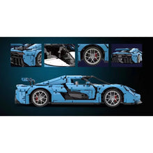 Load image into Gallery viewer, 4400PCS MOC Technic Speed Static Large Blue Regera Super Racing Sports Car Model Toy Building Block Brick Gift Kids DIY Set New 1:8 Compatible Lego