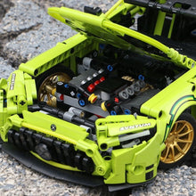 Load image into Gallery viewer, 1466PCS MOC Technic Speed Static Yellow AMG GT Super Racing Sports Car Model Toy Building Block Brick Gift Kids DIY Set New 1:14 Compatible Lego