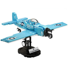 Load image into Gallery viewer, 356PCS Military WW2 F2F Grumman Air Fighter Aircraft Figure Model Toy Building Block Brick Gift Kids DIY Compatible Lego With Stand Display