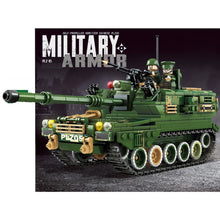 Load image into Gallery viewer, 625PCS Military WW2 PLZ-05 Self-propelled Howitzer Tank Figure Model Toy Building Block Brick Gift Kids DIY Set New Compatible Lego