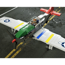 Load image into Gallery viewer, 338PCS Military WW2 P-51 Mustang Air Fighter Aircraft Figure Model Toy Building Block Brick Gift Kids DIY Compatible Lego With Stand Display