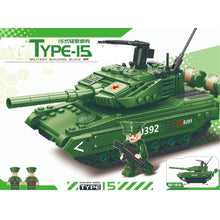 Load image into Gallery viewer, 426PCS Military WW2 Pull Back Type 15 Light Tank Figure Model Toy Building Block Brick Gift Kids DIY Set New Compatible Lego