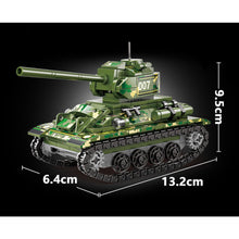 Load image into Gallery viewer, 458PCS Military WW2 T-34 Medium Tank Figure Model Toy Building Block Brick Gift Kids DIY Set New Compatible Lego