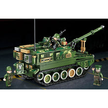 Load image into Gallery viewer, 625PCS Military WW2 PLZ-05 Self-propelled Howitzer Tank Figure Model Toy Building Block Brick Gift Kids DIY Set New Compatible Lego
