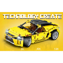 Load image into Gallery viewer, 434PCS MOC Technic Speed Pull Back LS500H Super Racing Sports Car Model Toy Building Block Brick Gift Kids DIY Set New 1:24 Compatible Lego