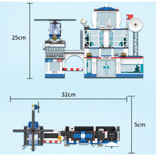 Load image into Gallery viewer, 563PCS MOC City Town Police Station Car Helicopter Model Toy Building Block Brick Gift Kids DIY Set New Compatible Lego