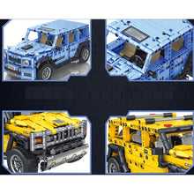 Load image into Gallery viewer, MOC Pull Back G Class HUMMER H2 SUV Car Transformer Robot Mecha Figure Model Toy Building Block Brick Gift Kids DIY Set New Compatible Lego