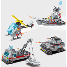 Load image into Gallery viewer, 1739PCS Military WW2 6in1 Guided Missile Destroyer DDG Ship Model Toy Building Block Brick Gift Kids DIY Set New Compatible Lego