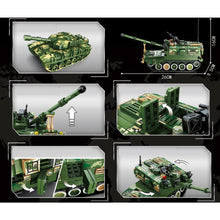 Load image into Gallery viewer, 625PCS Military WW2 PLZ-05 Self-propelled Howitzer Tank Figure Model Toy Building Block Brick Gift Kids DIY Set New Compatible Lego
