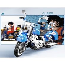 Load image into Gallery viewer, 716PCS MOC Technic Speed Cartoon Blue Motorcycle Motor Bike Model Toy Building Block Brick Gift Kids DIY Set New Display Compatible Lego