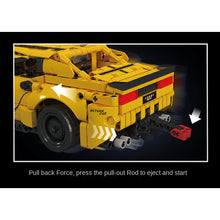 Load image into Gallery viewer, 736PCS MOC Technic Speed Pull Back Bumblebee Camaro Racing Sports Car Model Toy Building Block Brick Gift Kids DIY Compatible Lego