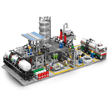 Load image into Gallery viewer, MOC City Construction Chemical Plant Natural Gas Storage Laboratory Loading Station Figure Model Toy Building Block Brick Gift Kids DIY Set New Compatible Lego
