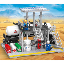 Load image into Gallery viewer, MOC City Construction Chemical Plant Natural Gas Storage Laboratory Loading Station Figure Model Toy Building Block Brick Gift Kids DIY Set New Compatible Lego