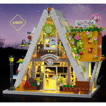 Load image into Gallery viewer, 1413PCS MOC City Street Triangular Fower Shop House Light Model Toy Building Block Brick Gift Kids DIY Set New Compatible Lego