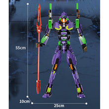 Load image into Gallery viewer, 1889PCS MOC Cartoon Djrambo Man-01 EVA B Warrior Mecha Figure Model Toy Building Block Brick Gift Kids DIY Set New Compatible Lego