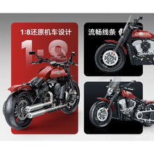 Load image into Gallery viewer, 542PCS MOC Technic Speed Softail Slim Commander Motorcycle Motor Bike Model Toy Building Block Brick Gift Kids DIY Set New 1:8 Compatible Lego