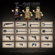 Load image into Gallery viewer, 705PCS MOC Military T-26 Light Tank Figure Model Toy Building Block Brick Gift Kids DIY Set New Compatible Lego