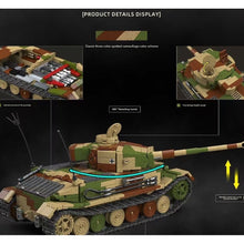 Load image into Gallery viewer, 1498PCS MOC Military Tiger P Pz.Bef.wg VI ACV Armoured Command Vehicle Figure Model Toy Building Block Brick Gift Kids DIY Set New 1:28 Limited Compatible Lego