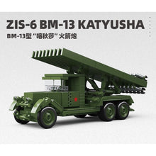 Load image into Gallery viewer, 324PCS MOC Military ZIS-6 BM-13 KATYUSHA Rocket Artillery Model Toy Building Block Brick Gift Kids DIY Set New 1:35 Compatible Lego