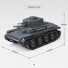 Load image into Gallery viewer, 414PCS MOC Military PZ.KPFW.38T-A Light Tank Model Toy Building Block Brick Gift Kids DIY Set New 1:35 Compatible Lego