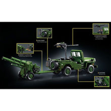 Load image into Gallery viewer, 457PCS MOC Military Willys Jeep Car Figure Model Toy Building Block Brick Gift Kids DIY Set New Compatible Lego