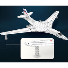 Load image into Gallery viewer, 1598PCS MOC Military Tu-160 Blackjack Strategic Bomber Model Toy Building Block Brick Gift Kids DIY Set New Compatible Lego