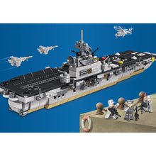 Load image into Gallery viewer, 816PCS MOC Military Essex Class Aircraft Carrier Figure Model Toy Building Block Brick Gift Kids DIY Set New