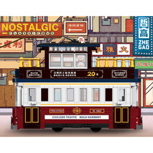 Load image into Gallery viewer, 897PCS MOC Hongkong City Vintage Classic Double Decker Tram Sightseeing Bus Model Toy Building Block Brick Gift Kids DIY Set New Compatible Lego
