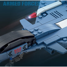 Load image into Gallery viewer, 304PCS MOC Military J-15 Flying Shark Flanker D Air Fighter Figure Model Toy Building Block Brick Gift Kids DIY Set New Compatible Lego