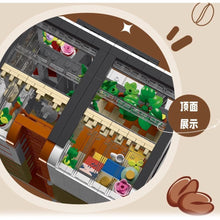 Load image into Gallery viewer, 1454PCS MOC City Street Coffee Shop House Cafe Restaurant Light Model Toy Building Block Brick Gift Kids DIY Set New Compatible Lego
