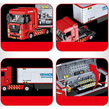Load image into Gallery viewer, 1258PCS MOC Technic Mechanic Racing Team Repair Truck Figure Model Toy Building Block Brick Gift Kids DIY Set New Compatible Lego