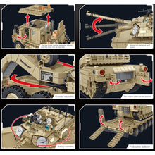 Load image into Gallery viewer, 3482PCS MOC Military M1070 Heavy Equipment Transporter Truck M1A2 Abrams Main Tank Figure Model Toy Building Block Brick Gift Kids DIY Set New Compatible Lego