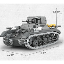 Load image into Gallery viewer, 461PCS MOC Military Panzer Pzkpfw I SdKfz 101 Tank Figure Model Toy Building Block Brick Gift Kids DIY Set New 1:35