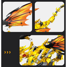Load image into Gallery viewer, 452PCS MOC Lloyd's Legendary Golden Ultra Dragon Model Toy Building Block Brick Gift Kids DIY Set New Compatible Lego