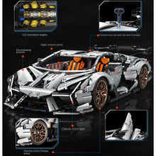 Load image into Gallery viewer, 3224PCS MOC Technic Speed Static Large SVJ Super Racing Sports Car Model Toy Building Block Brick Gift Kids DIY Set New 1:8 Compatible Lego