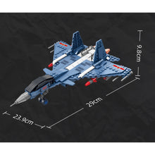 Load image into Gallery viewer, 304PCS MOC Military J-15 Flying Shark Flanker D Air Fighter Figure Model Toy Building Block Brick Gift Kids DIY Set New Compatible Lego