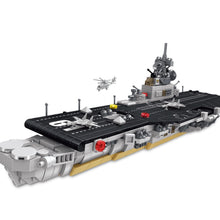Load image into Gallery viewer, 816PCS MOC Military Essex Class Aircraft Carrier Figure Model Toy Building Block Brick Gift Kids DIY Set New