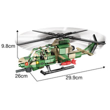 Load image into Gallery viewer, 334PCS MOC Military AH-1 Attack Helicopter COBRA Figure Model Toy Building Block Brick Gift Kids DIY Set New