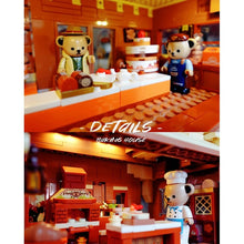 Load image into Gallery viewer, 1547PCS MOC City Street Teddy Bear Bakery Baking House Figure Model Toy Building Block Brick Gift Kids DIY Set New Cute Compatible Lego