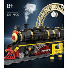 Load image into Gallery viewer, 1021PCS MOC Leader Lokomotive Steam Classic Vintage Train Model Toy Building Block Brick Gift Kids DIY Set New Compatible Lego