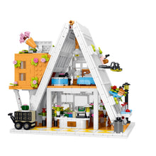 Load image into Gallery viewer, 1413PCS MOC City Street Triangular Fower Shop House Light Model Toy Building Block Brick Gift Kids DIY Set New Compatible Lego