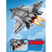 Load image into Gallery viewer, 845PCS MOC Military Chengdu J-20 Fire Fang Stealth Air Fighter Airplane Aircraft Figure Model Toy Building Block Brick Gift Kids DIY Set New
