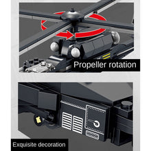 Load image into Gallery viewer, 318PCS MOC Military WZ-19 Helicopter Figure Model Toy Building Block Brick Gift Kids DIY Set New Compatible Lego