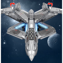 Load image into Gallery viewer, 1196PCS MOC Military Star Space Plane Aircraft Model Toy Building Block Brick Gift Kids DIY Set New Display Stand Compatible Lego